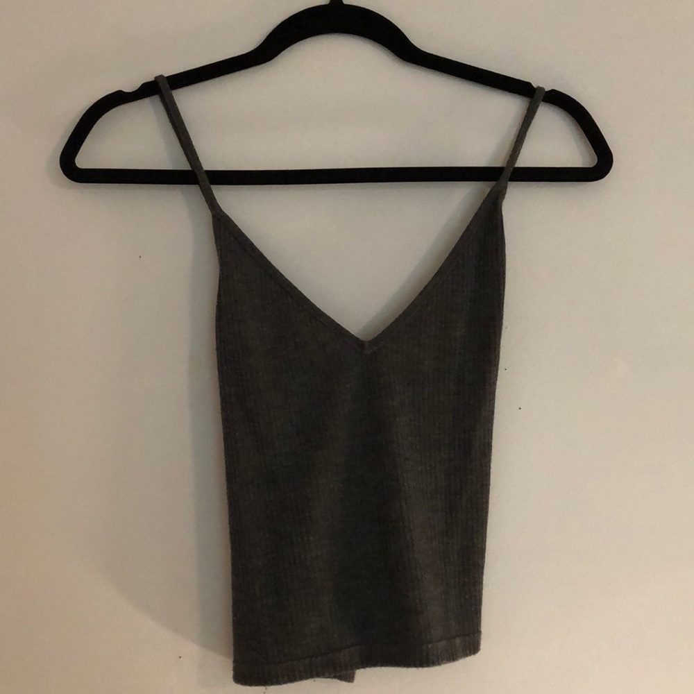 Dark grey tank top